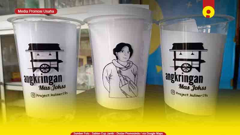 Sablon Cup Gelas Plastik di Jambi